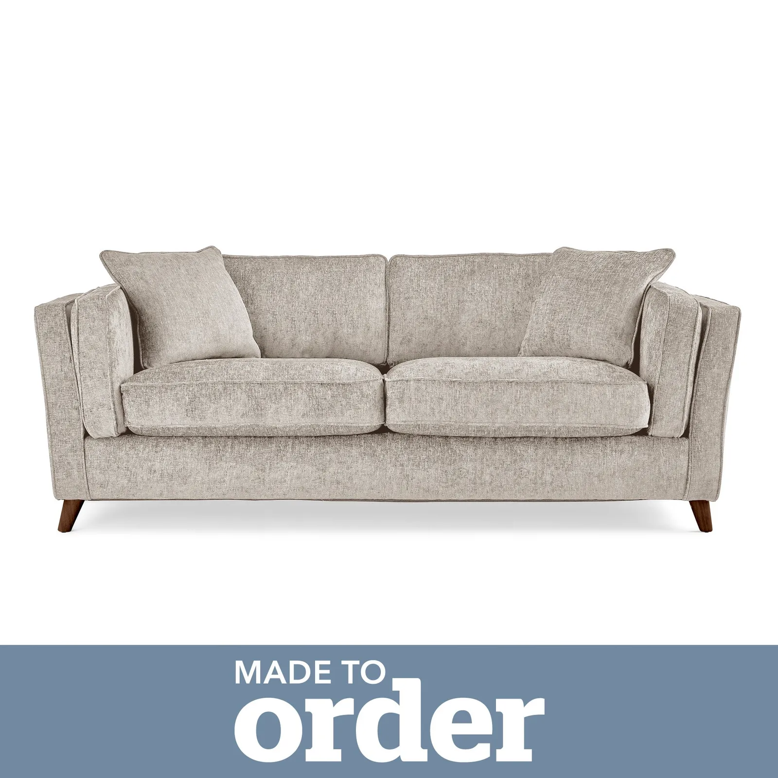 Arabella 3 Seater Sofa Luxury Chenille Premium Chenille Sand