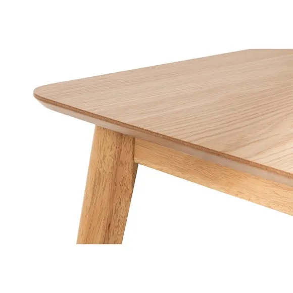 Boden 4 Seater Rectangular Dining Table with 4 Ibsen Chairs, Oak Veneer 2