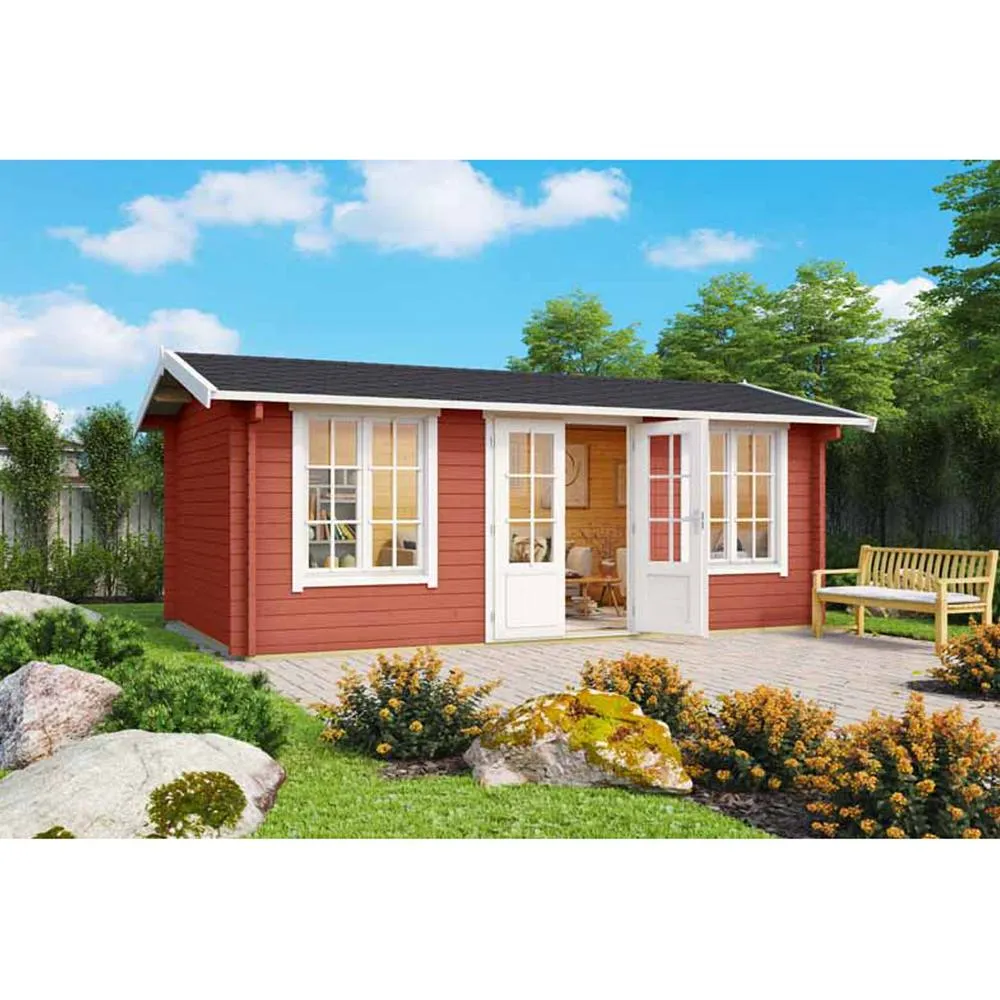 Lasita Maja Ltd Pembrokeshire 53-Log Cabin, Home Office - L540xW345.8xH239.4 cm in Brown 5