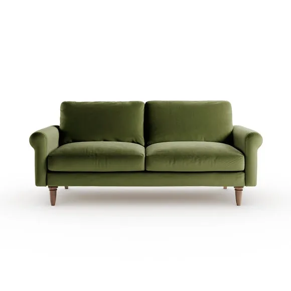Maeve Compact Velvet 3 Seater Sofa 6