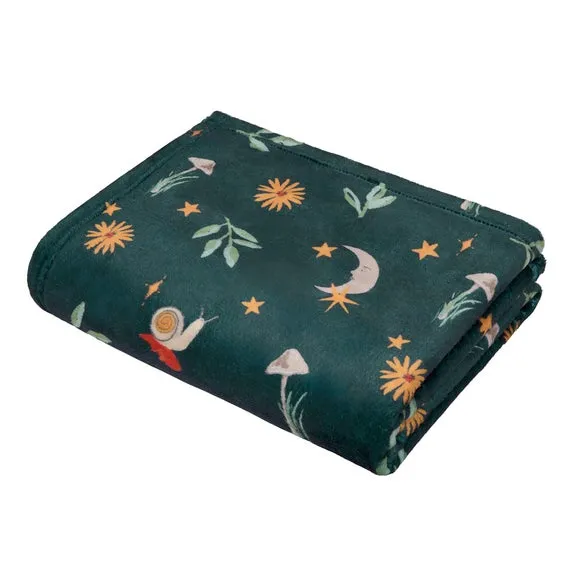 Fusion Botanical Mushrooms Throw Blanket 3
