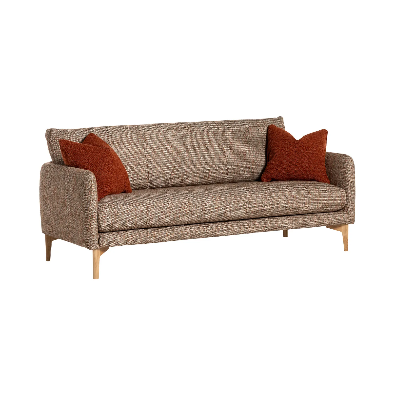 Ercol Aosta Large Sofa, Brown Fabric | Barker & Stonehouse 2