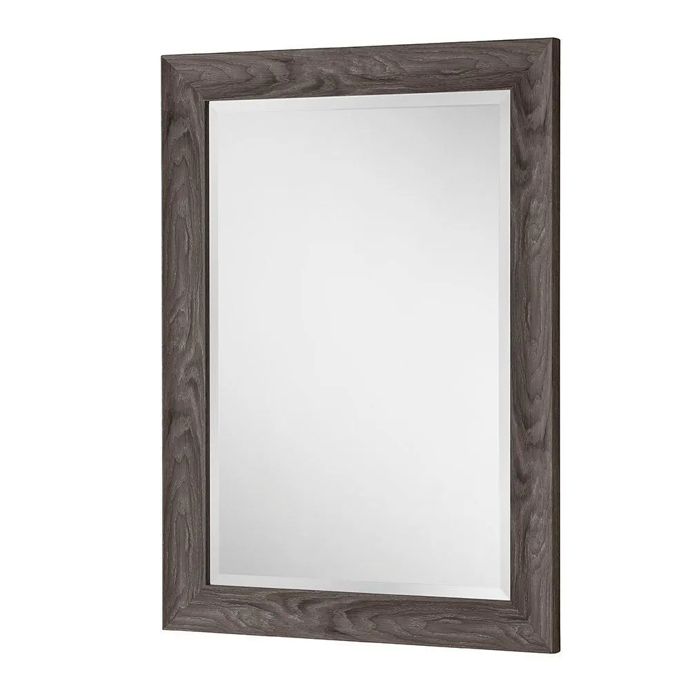 Yearn Mirrors Rustic Grey Wood Effect Scooped Framed Mirror 129.5x106.5cm in Pale Green 3