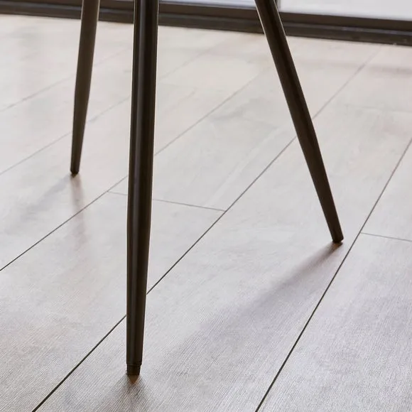 Walden Set of 4 Dining Chairs, Faux Leather 3