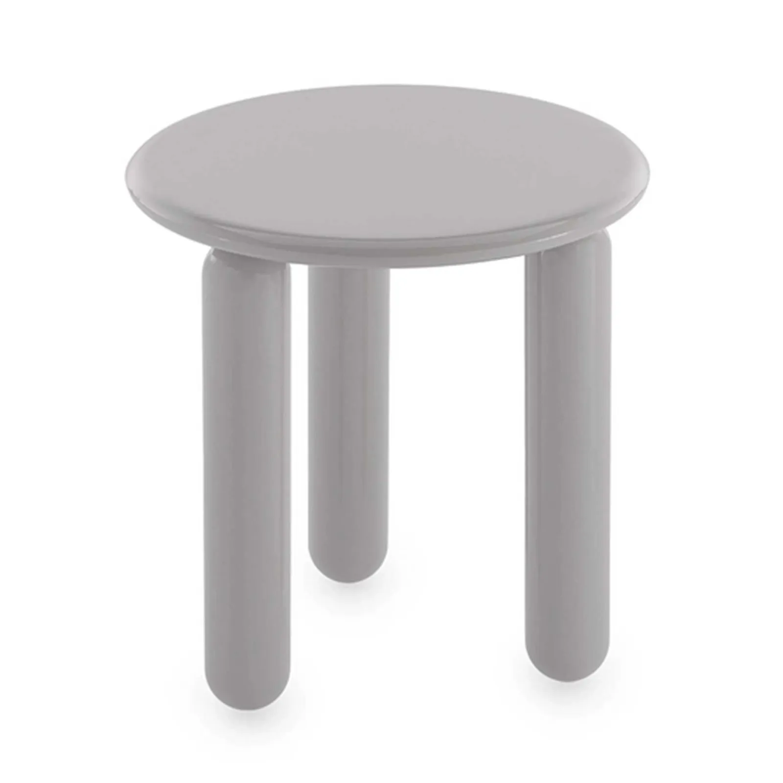 Kartell Undique Mas Side Table 48X48X51 Grey, Round Wood | Barker & Stonehouse 3