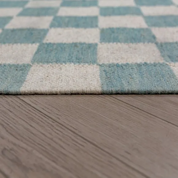 Seb Checkerboard Wool Rug 4