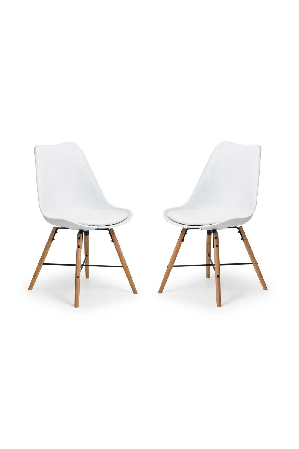 Julian Bowen Kari Plastic Dining Chair (Set of 2) in White 3