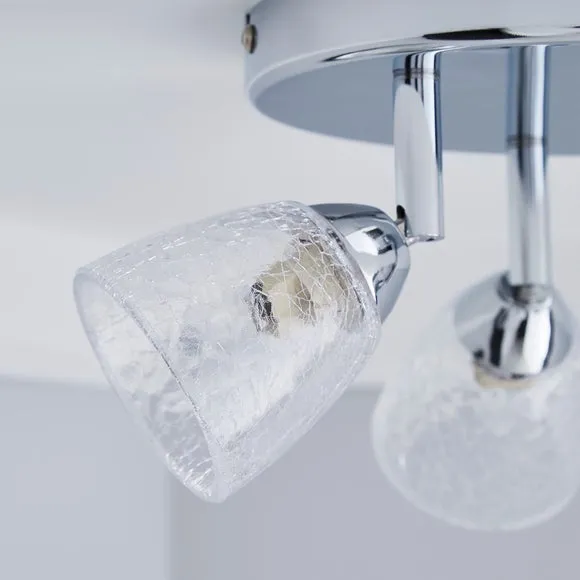 Balston 3 Light Glass Semi Flush Spotlight 3