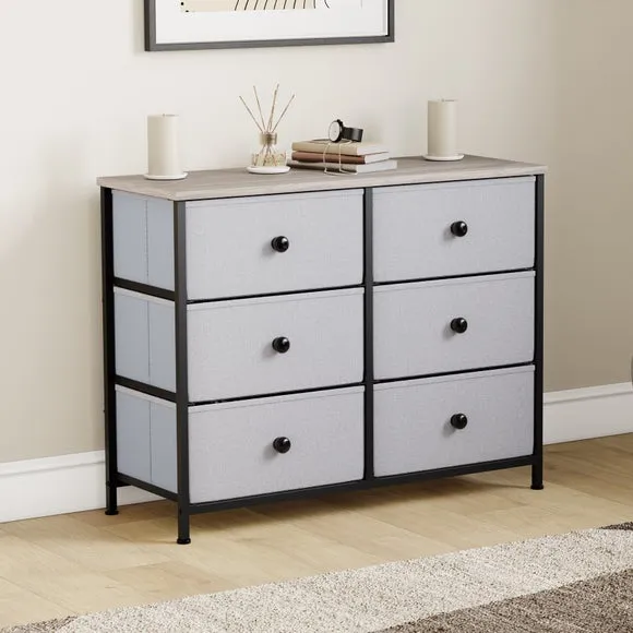 Maye 6 Drawer Fabric Chest