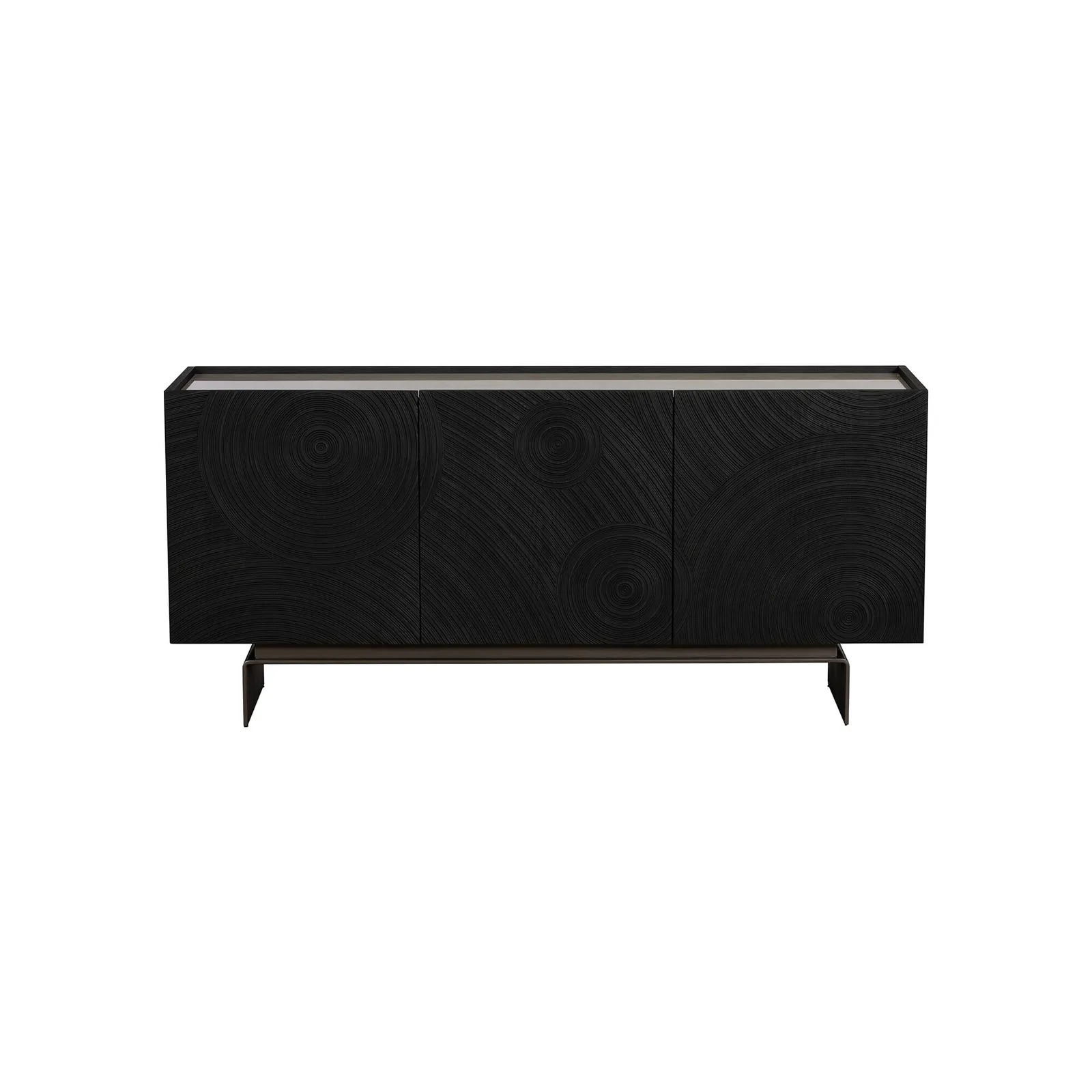 Halcyon Wide Sideboard 170X45X77.5 Cm, Black Wood | Barker & Stonehouse 3