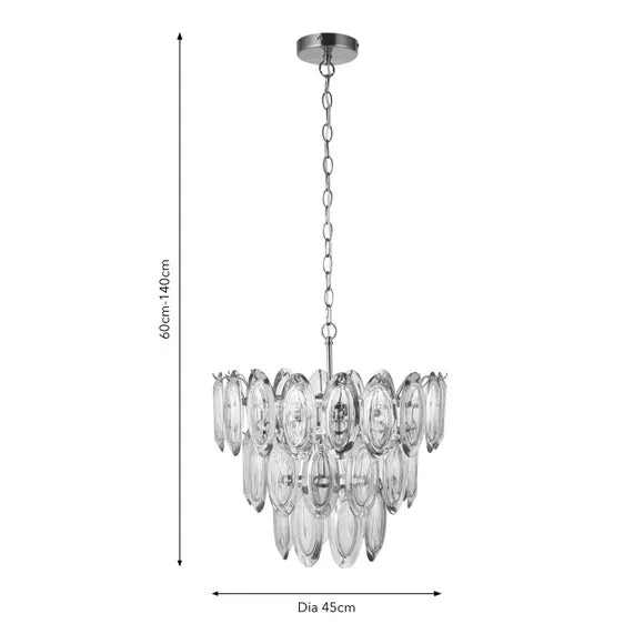 Dusk 6 Light Adjustable Chandelier 6