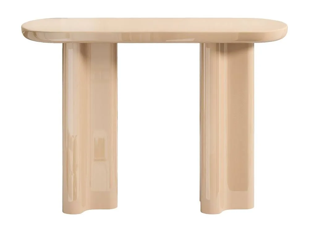 Vente-unique MDF Console Table - Lacquered Beige - LESONA 4