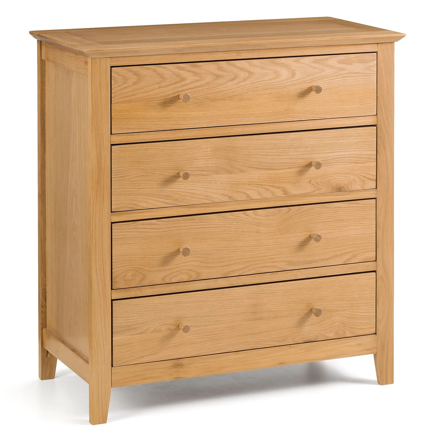 Salerno Shaker 4 Drawer Chest Brown