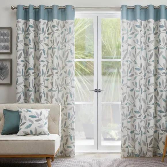 Fusion Beechwood Eyelet Curtains 2