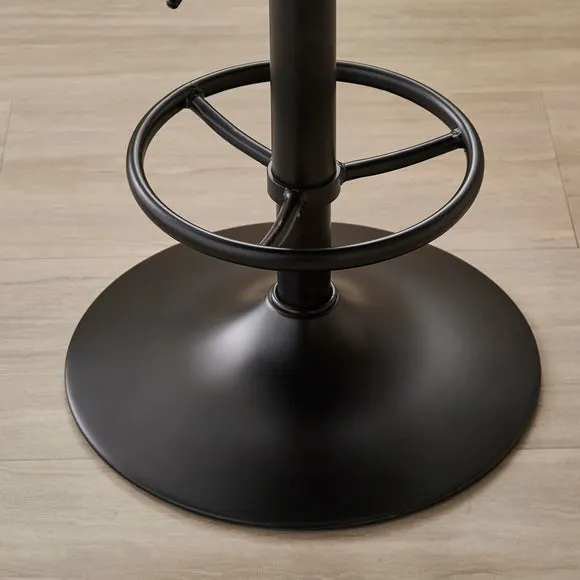 Hudson Height Adjustable Bar Stool, Faux Leather 5