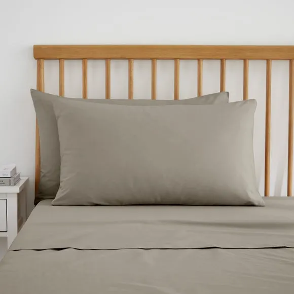 Pure Cotton Standard Pillowcase Pair 1