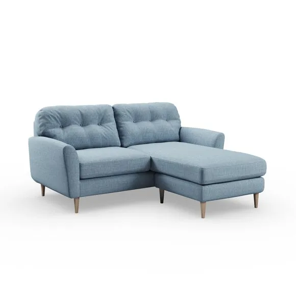 Sven Chunky Tonal Weave Reversible Corner Chaise Sofa 6