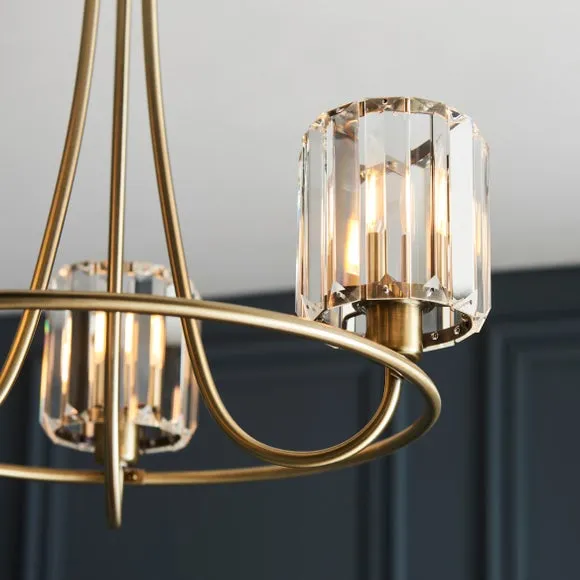 Vogue Laney Traditional 3 Light Semi Flush Ceiling Light 2