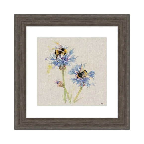 The Art Group Bees on Cornflowers Framed Print 2