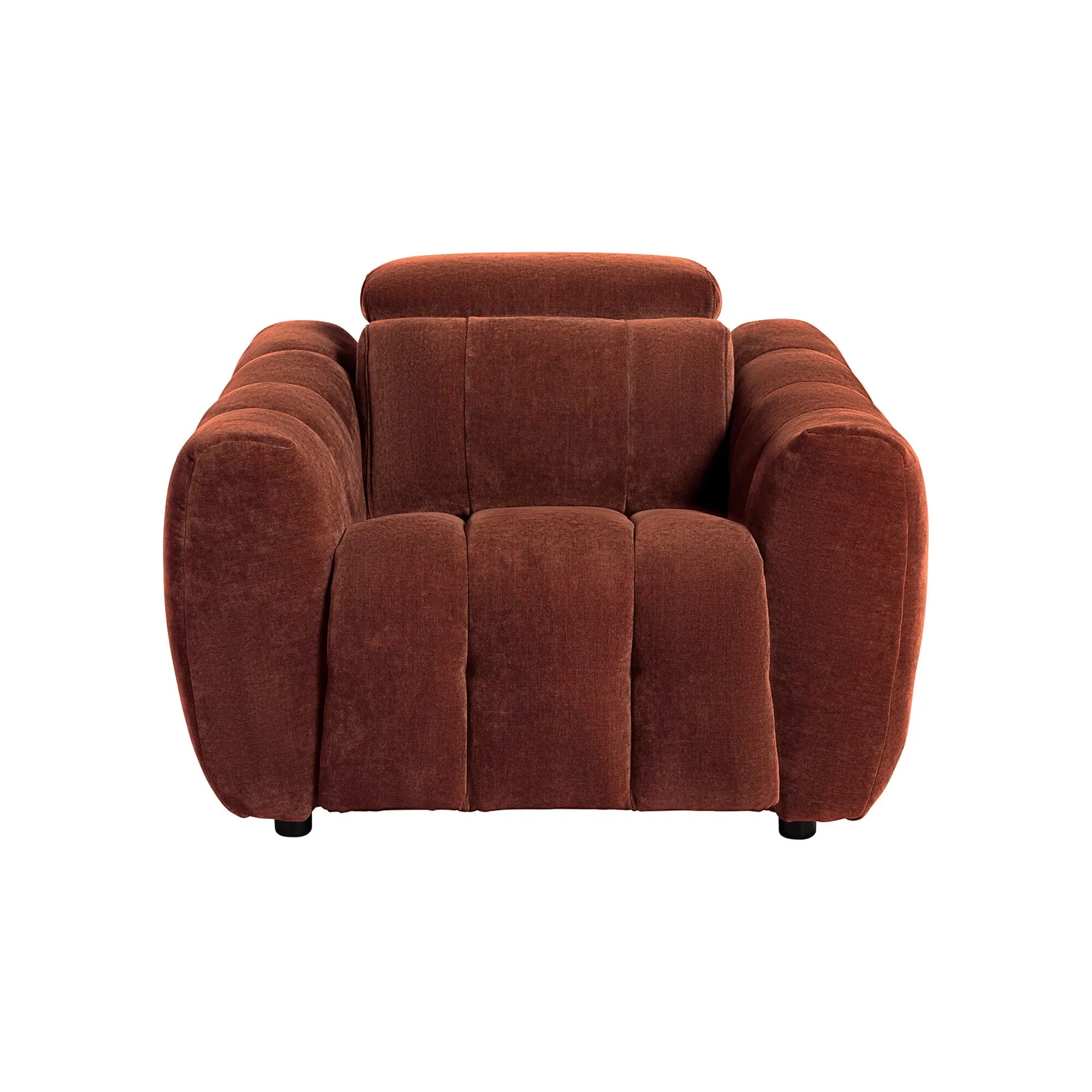 Montgomery Power Recliner Chair & Headrest, Red Fabric | Barker & Stonehouse 2