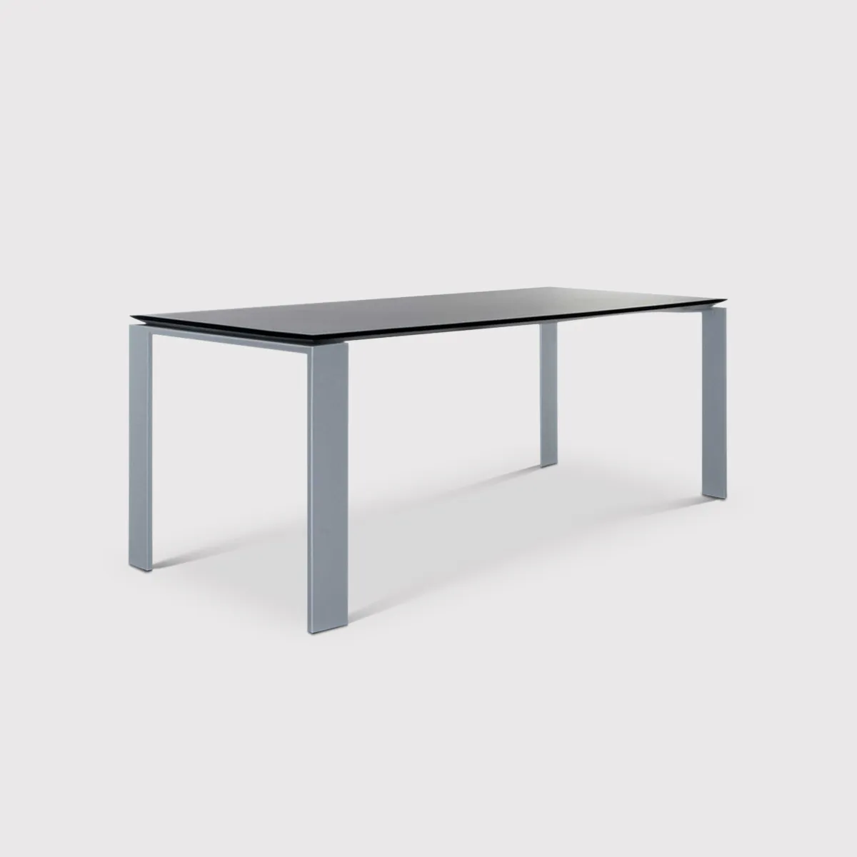 Kartell Four Dining Table 223X79, Black Metal | W223cm | Barker & Stonehouse 1
