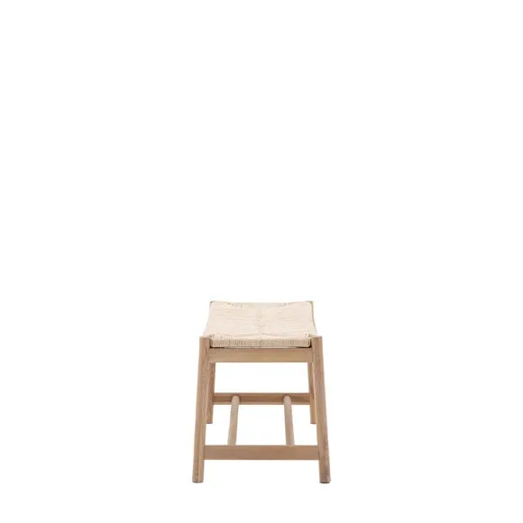 Elda Rope 2 Seater Dining Bench, Natural, 110cm 6
