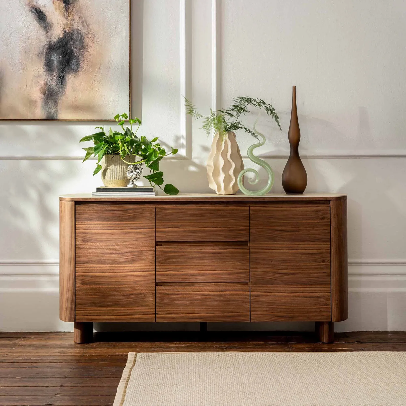 Sumida Sideboard - Ceramic & Mdf, Brown | Barker & Stonehouse 2