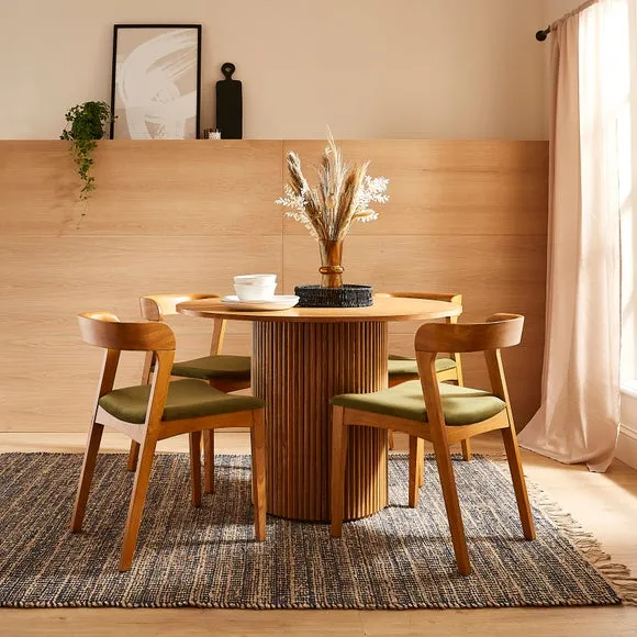 Melia Set of 2 Dining Chairs, Velvet 3