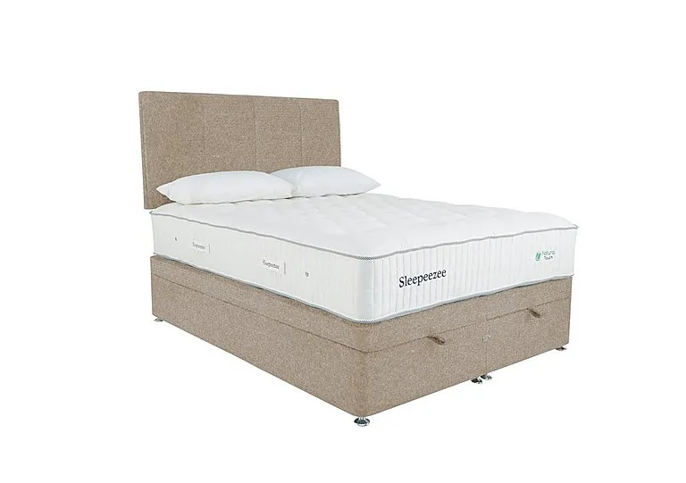 Natural Touch 3000 End Ottoman Divan Set - Super King - Tweed Biscuit