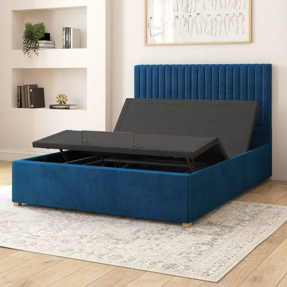Grant Plush Velvet Adjustable Bed 4