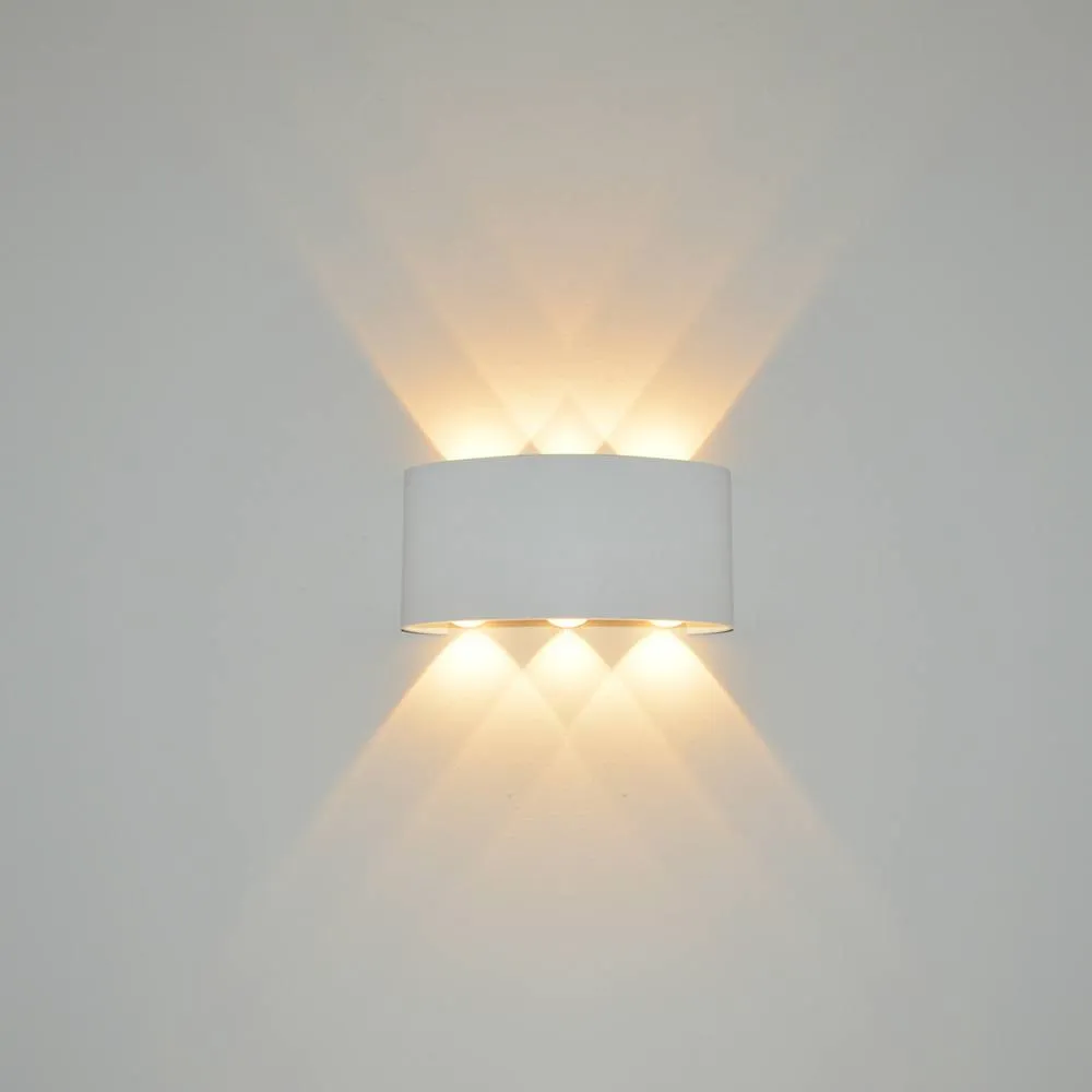 Netlighting Ortelo Outdoor Up Down Wall Lamp White 3000K Warm White 8xLED IP54 2