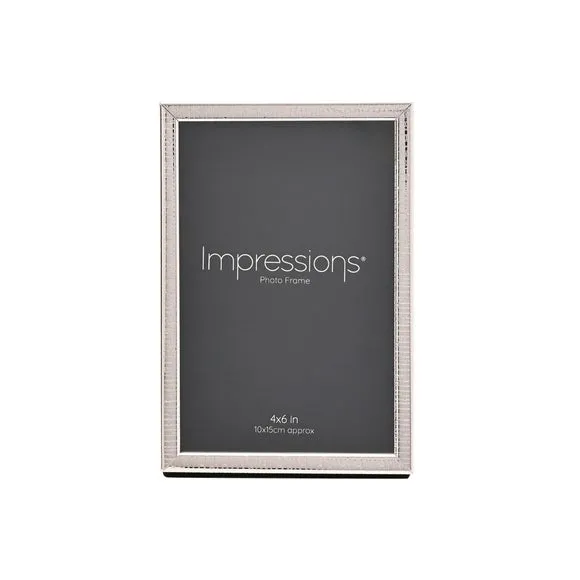 Impressions Silver Plated Thin Crackled Photo Frame 2