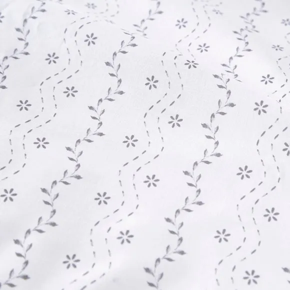 Ditsy Stripe 100% Cotton Duvet Cover & Pillowcase Set 2