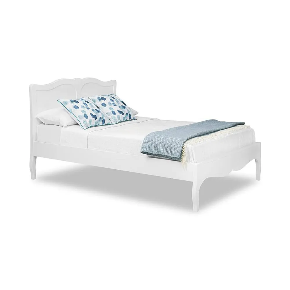 Statement Furniture Romance French Style 5ft King Size Bed Frame in Cool White 5