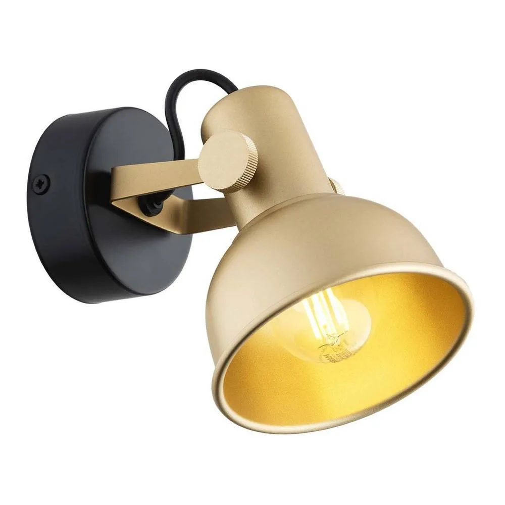 Netlighting Lenora Dome Wall Lamp Gold Black