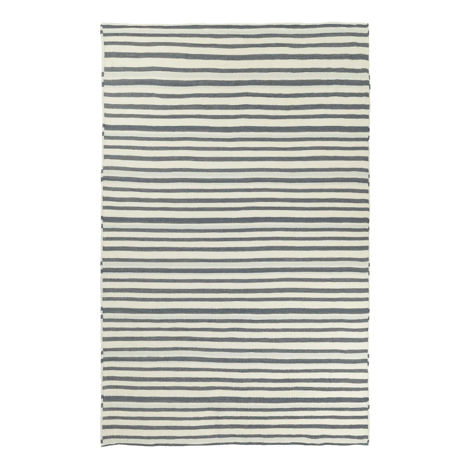 Yard Woven Stripe 100% Cotton Bedspread in Blue 6