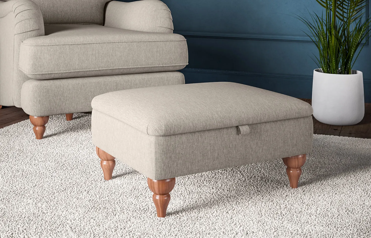 M&S Rochester Storage Footstool