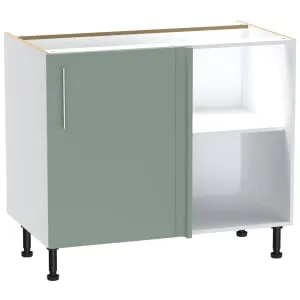 Wickes Orlando Reed Green Corner Base Unit - 1000mm