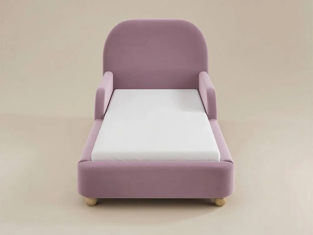 Flair Kira Upholstered Single Bed in Pink 5