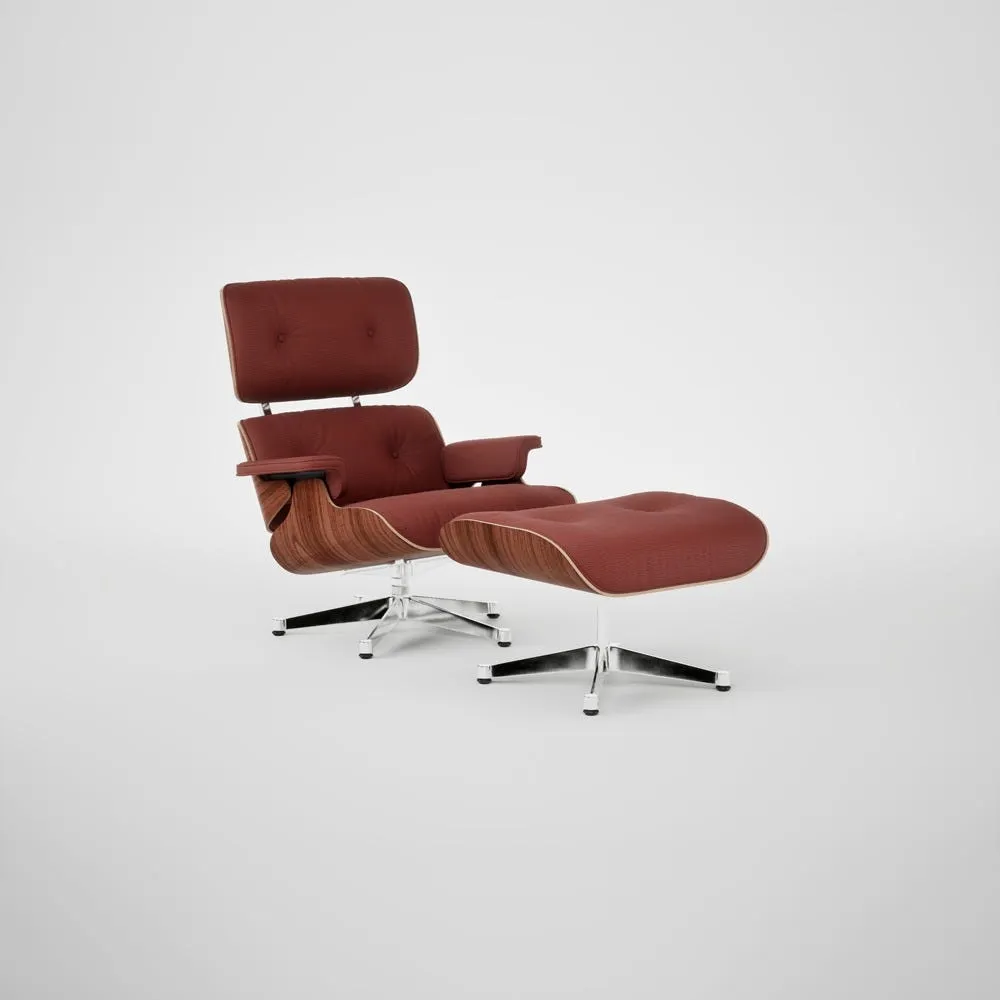 Vitra Eames Lounge Chair & Ottoman Santos Palisander Contemporary L50 93 Brandy Polished Base 05 1