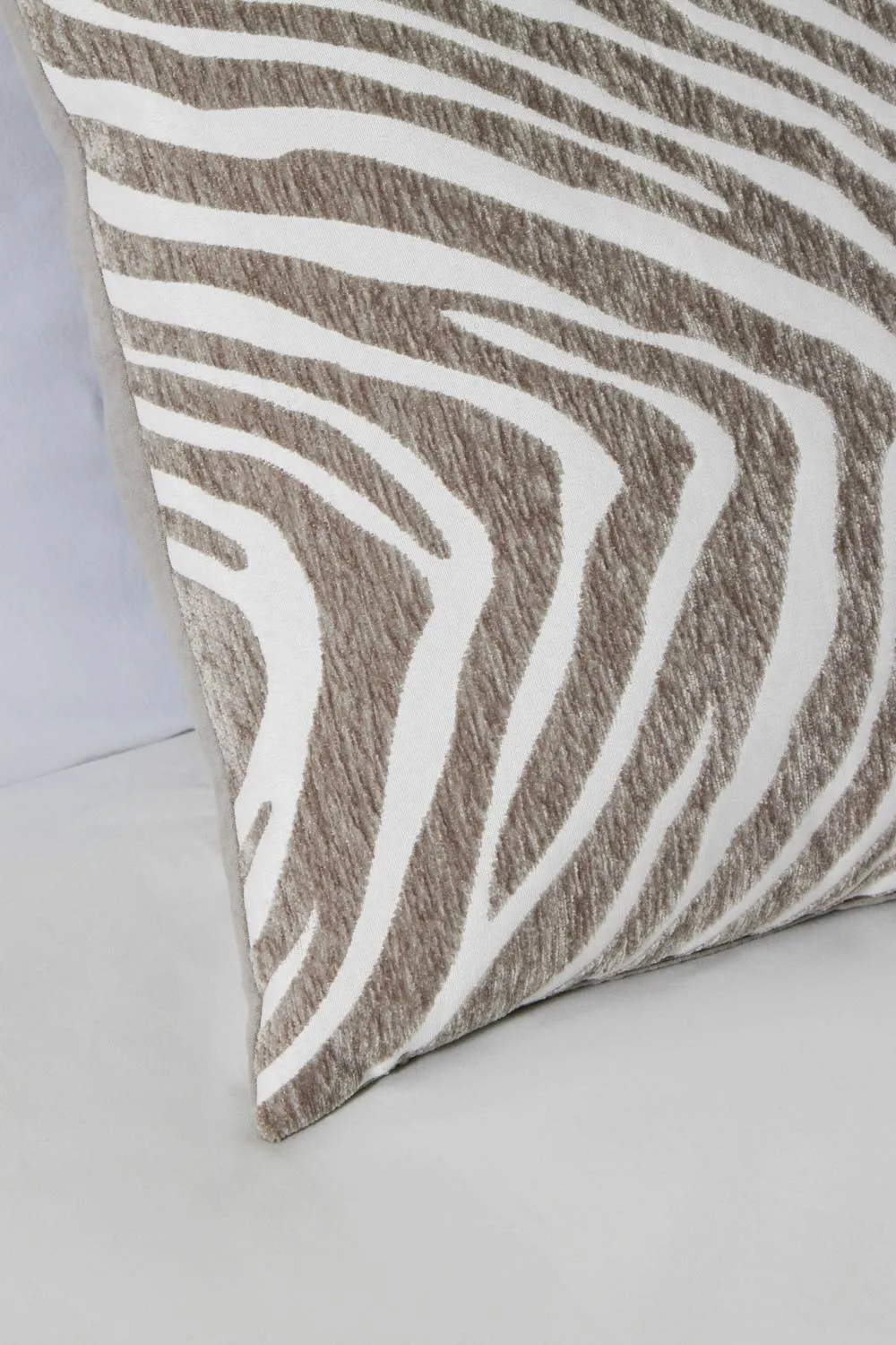BHS Zebra Print Natural Cushion 2
