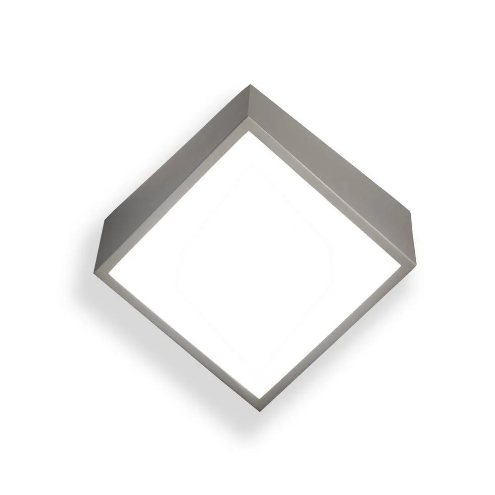 Netlighting Mini Flush Wall Light Square 2x5W G9 LED (not incl.) Silver IP44