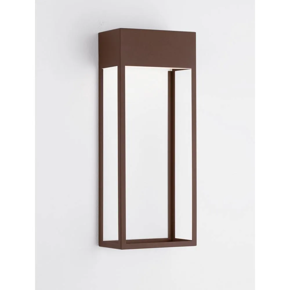 Netlighting Moby Outdoor Wall Lantern Corten LED 20W 1545lm 3000K IP65 in Brown 4