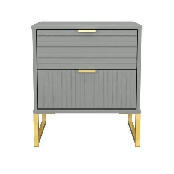 Harborne 2 Drawer Bedside Table 2