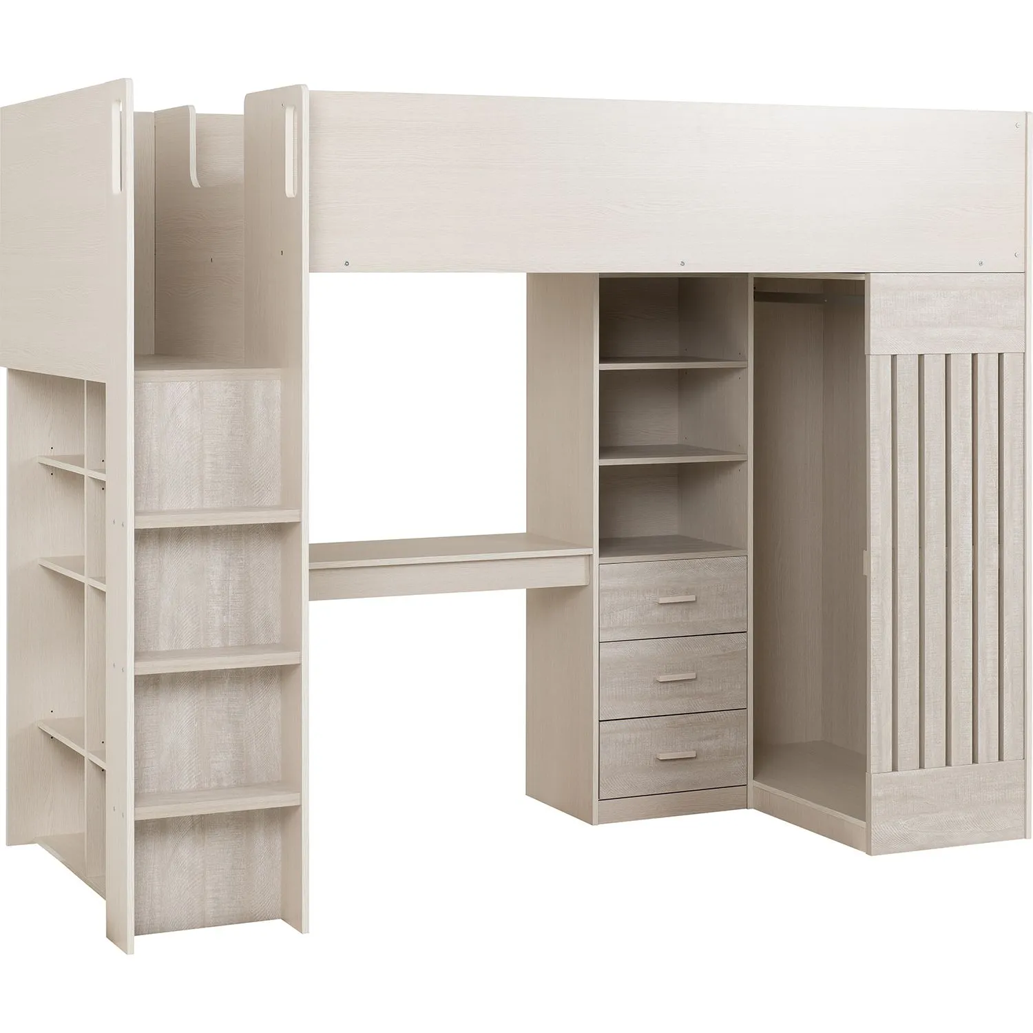 Seconique Jupiter High Sleeper Bed in Taupe 2