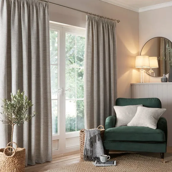 Churchgate Swithland Herringbone Pencil Pleat Curtains 2
