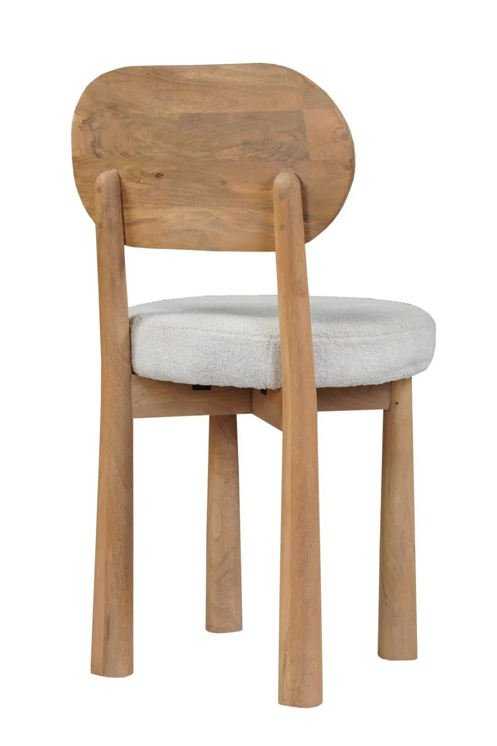 IH Design Ajmer Solid Wood Dining Chair ( Set of 2) in Tan 4