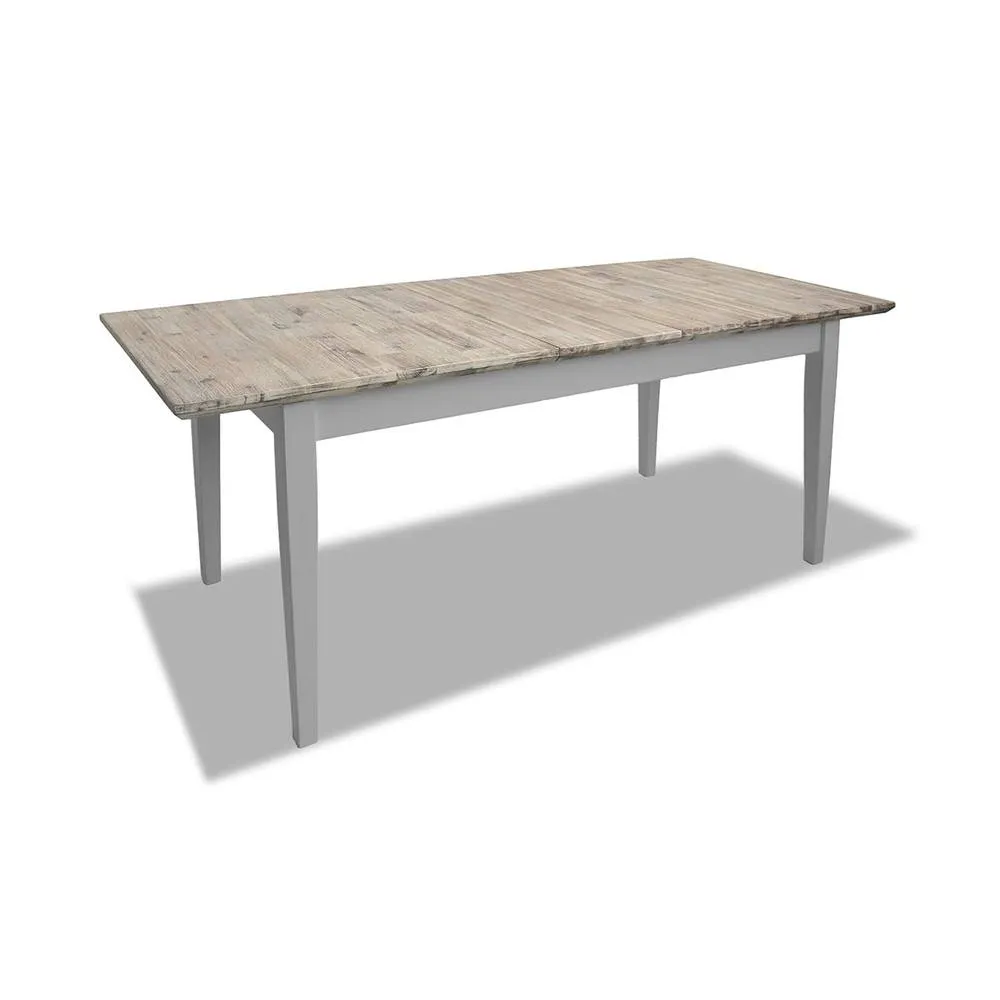 Statement Furniture Florence Rectangle Extendable Kitchen Dining Table in Light Grey 2