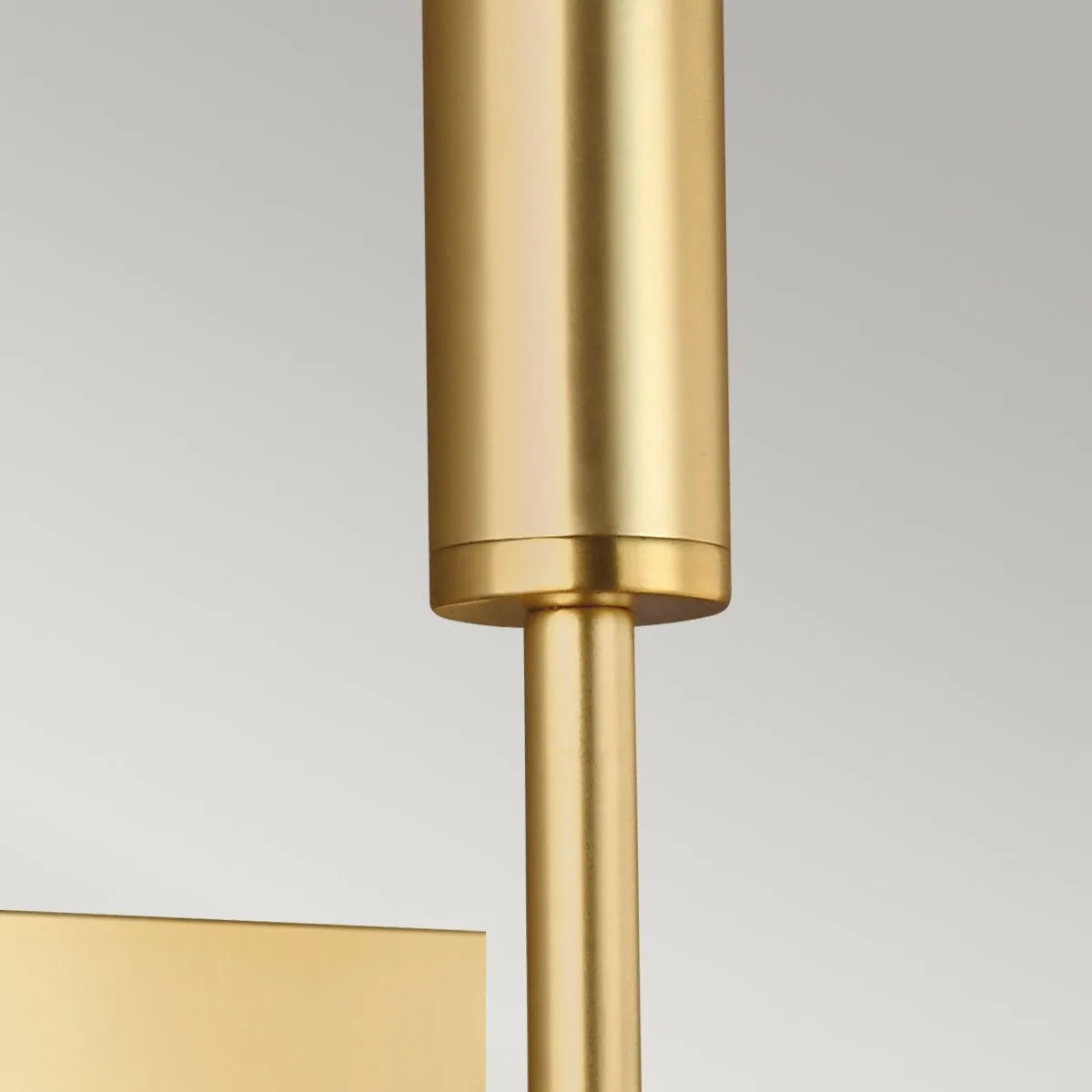 Netlighting Brianna 1 Light Wall Light Burnished Brass E14 in Yellow 4