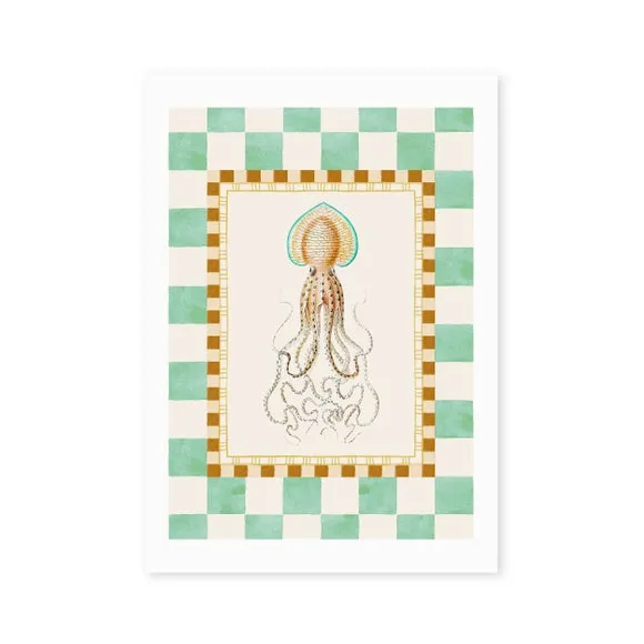 East End Prints Funky Squid Print 2